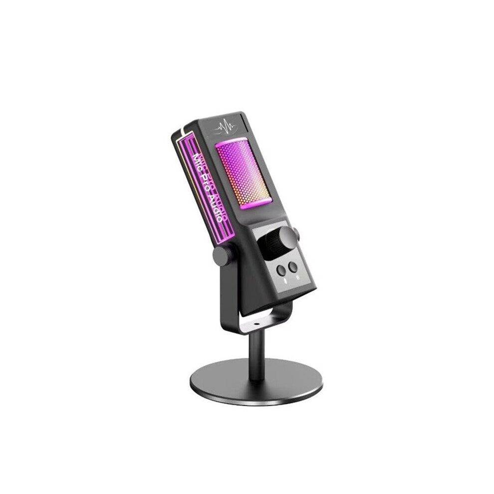 Rgb Desktop Gaming Microphone, Noise Cancellation Mic With Mute Button For Pc Gaming Streaming Podcast 6031193756508