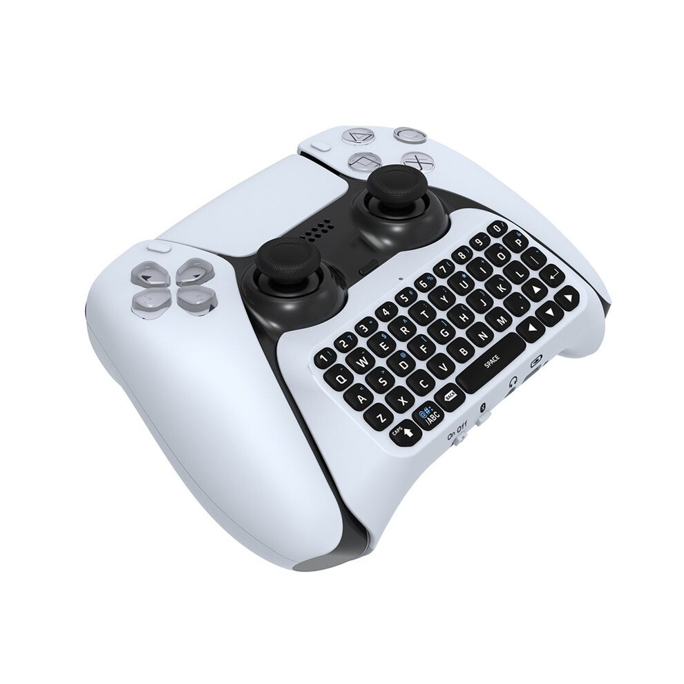 3.5Mm Gaming Wireless Keyboard 3.0 Controller Pad For Ps5 Dualsense Gamepad Mount Keypad Built-In Speaker White 6031632539204