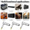 5Pcs Right Angle 6.35mm 1/4 Inch TS Mono Plug, Connector for Guitar, Speaker, Microphone Cable 6