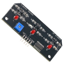 5 Pcs 5V 3 Channel Infrared Tracker Sensor Module Trio Detector Output TCRT5000 for Robot Kit AVR/ARM/