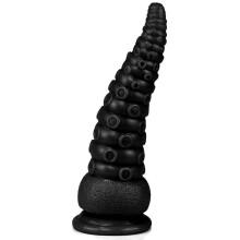 Soft Silicone Anal Plug with Tentacle Texture Dildo, Suction Cup Base for GSpot Stimulation