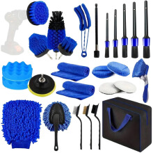 Car Detailing Kit with 360 Vent Cleaning, ScratchResistant Polishing, Microfiber Wash and Drying Set