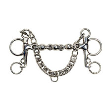 Short Shank Pelham Bit 5.5 Inch Stainless Steel Equestrian Tack for Horses