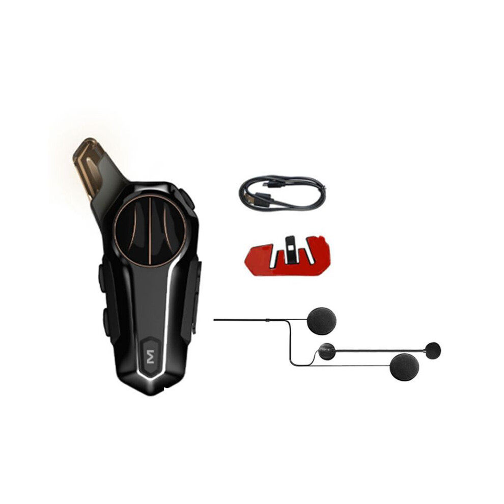 Bt5.0 Motorcycle Headset Intercom Interconnection Outdoor Riding Waterproof With Noise Reduction Half Helmet Headset 6031668894230
