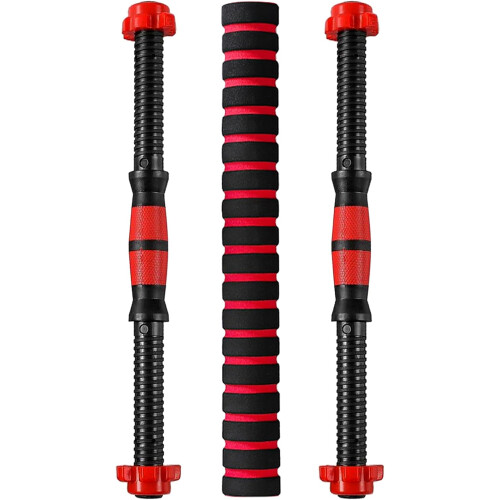 Weights Threaded Dumbbell Handles Set for Men, 40cm Adjustable Home Gym Barbell for Strength Training 2