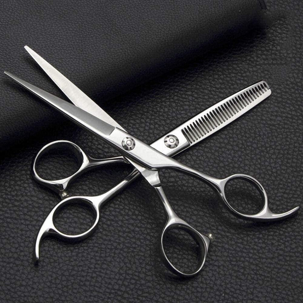 Professional Hairdressing Scissors Set 6.0 Inch Stainless Steel Barber Scissors with Thinning Shears