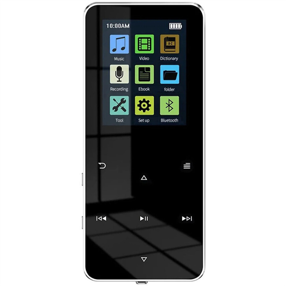 Noise Reduction Mp3 Player With Multifunctional Features, Portable Design With Touch Button Control, Bluetooth-Enabled Hifi Lossless Sound Device 9448196752609