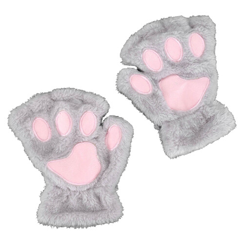Γάντια Cat Paws Γάντια χωρίς δάχτυλα για χειμερινά βελούδινα γάντια, ζεστά μαλακά