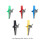 Durable 5Pcs 4mm Banana Jack Clamps Strong Grip Easy Use Multicolor 2