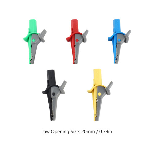 Durable 5Pcs 4mm Banana Jack Clamps Strong Grip Easy Use Multicolor 1