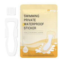 Waterproof Period Swim Pads with Invisible Comfort Fit for Swimwear, Breathable Cotton, 11.5x30cm