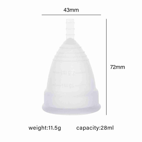 Reusable Silicone Menstrual Cup for Women, Multiple Sizes & Colors 1