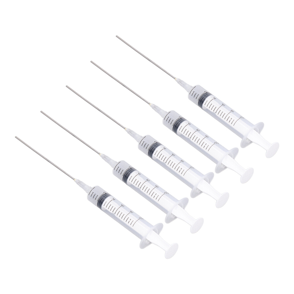 5Pcs 10Ml Plastic Ink Filling Syringe Injector With Scale For Printer Cartridge 8481376000252
