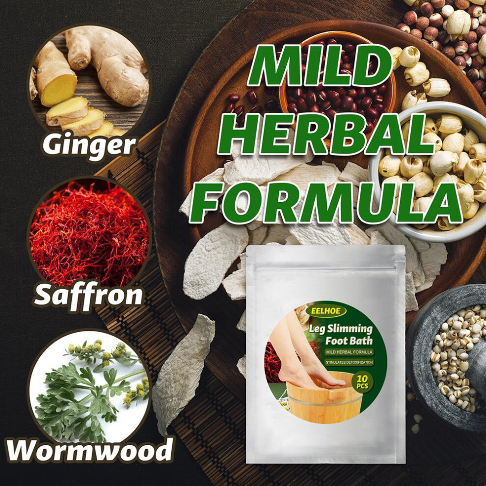 Lymphatic Ginger Foot Soak for Detox & Slimming 10-Pack Bags