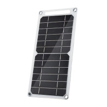 Portable Solar Panel 5V 6W USB and Type C Charger, Foldable Waterproof Design for Camping and Phones