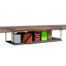 Verstelbare Plank Onder de Kast, Opbergruimte Onder Het Bureau, Lange Clips voor Kantoor, Opbergruimte Onder de Metalen Plank voor Kledingkasten-A