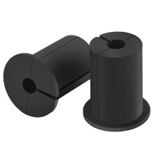 2-Delige Kabelgeleidingsset voor Starlink, Kabeldoorvoerbussen voor 1 Inch Muurgat, Ethernet-Kabel Muurdoorvoer, Zwart