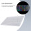10inch Wireless Keyboard and Mouse RGB Backlit Rechargeable  Keyboard and Mouse Combo Kit White 4