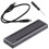 M.2 SSD HDD Enclosure NVMe HDD Enclosure RGB Cool Light Multi-Function Convenient HDD Enclosure 1