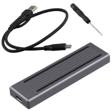 M.2 SSD HDD Enclosure NVMe NGFF Dual Protocol HDD Enclosure RGB Cool Light Multi-Function Convenient HDD Enclosure