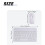 10inch Wireless Keyboard and Mouse RGB Backlit Rechargeable  Keyboard and Mouse Combo Kit White 7