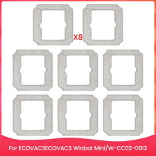 Lingettes de Nettoyage Lavables pour Winbot , Tampon de Remplacement W-CC02-0012, Accessoires pour Robot de Nettoyage