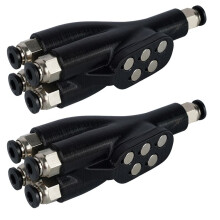 Para  AMS Conector 4 em 1 Adaptador PTFE Tubo Expansão Porta 4 Alimentação para  X1 X1C P1P P1S A1 A1min