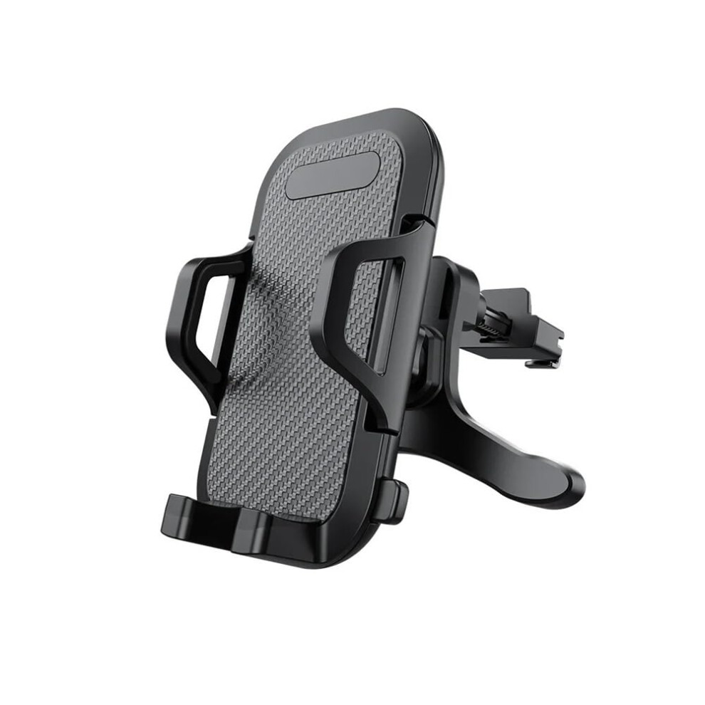 Car Phone Holder Universal Air Vent Mount With 360 Rotation And Adjustable Clamp Length Black 9347817584745