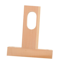 Wooden Clothes Holder Ceiling Mount Bracket with Flange Base for Strong Sturdy Closet Rod Support and Organization