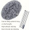 Ceiling Fan Duster with Adjustable Extension Pole, Washable Microfiber Head, Grey 1.45m 3