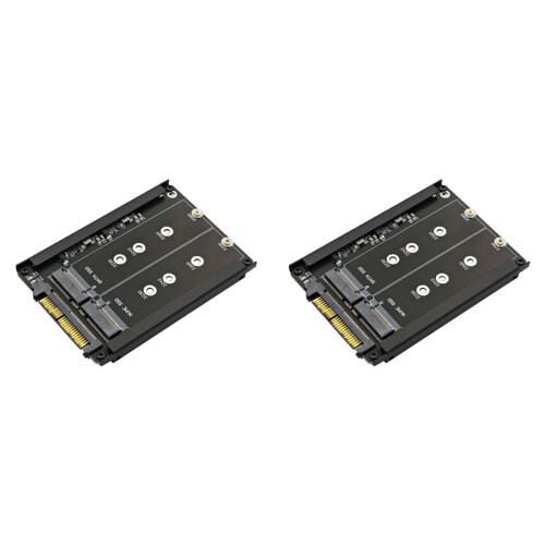 2X SSD NVME M.2 2 em 1 e SSD Chave B/B&M para SFF-8639 U.2 com Suporte de Estrutura - Retenha SSD MSATA Como Unidade  de 7 mm e 2,5 Polegadas