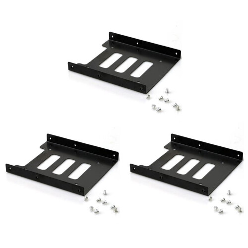 3X Hard Disk Bracket 2.5 to 3.5 Hard Disk Cage Hard Disk Bracket Multi-Function Solid State Drive SSD Bracket