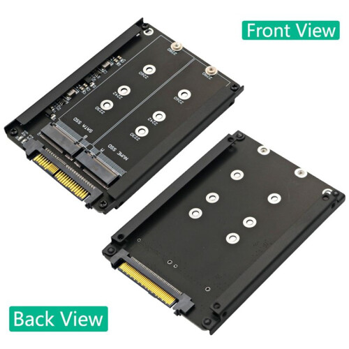 2X SSD NVME M.2 2 em 1 e SSD Chave B/B&M para SFF-8639 U.2 com Suporte de Estrutura - Retenha SSD MSATA Como Unidade  de 7 mm e 2,5 Polegadas 1