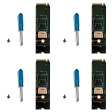 4X M.2 NVMe PCIe zu Oculink SFF-8611 SFF-8612 Adapter M.2 Mkey Nvme zu SFF-8612 Adapter für NVME U.2 U.3 SSD