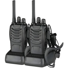 Rádios comunicadores recarregáveis para adultos e equipes, de longo alcance, com fones de ouvido, 16 canais e controle de voz VOX.