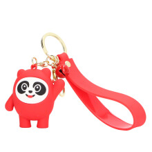 Portachiavi a forma di panda carino per bambine e bambini, regalo ideale. Ciondolo portachiavi dal design a cartone animato con materiale resistente,