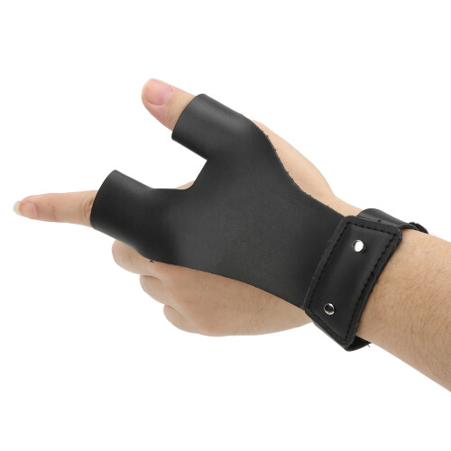 Leder-Bogenschießhandschuh - Linke Hand Schutz (traditionell) 2