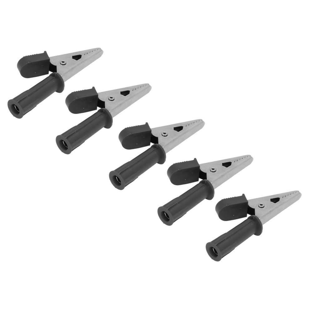 10Pcs Brass Insulated Crocodile Clips 20A With 4Mm Socket 10Mm Opening 8461376008649