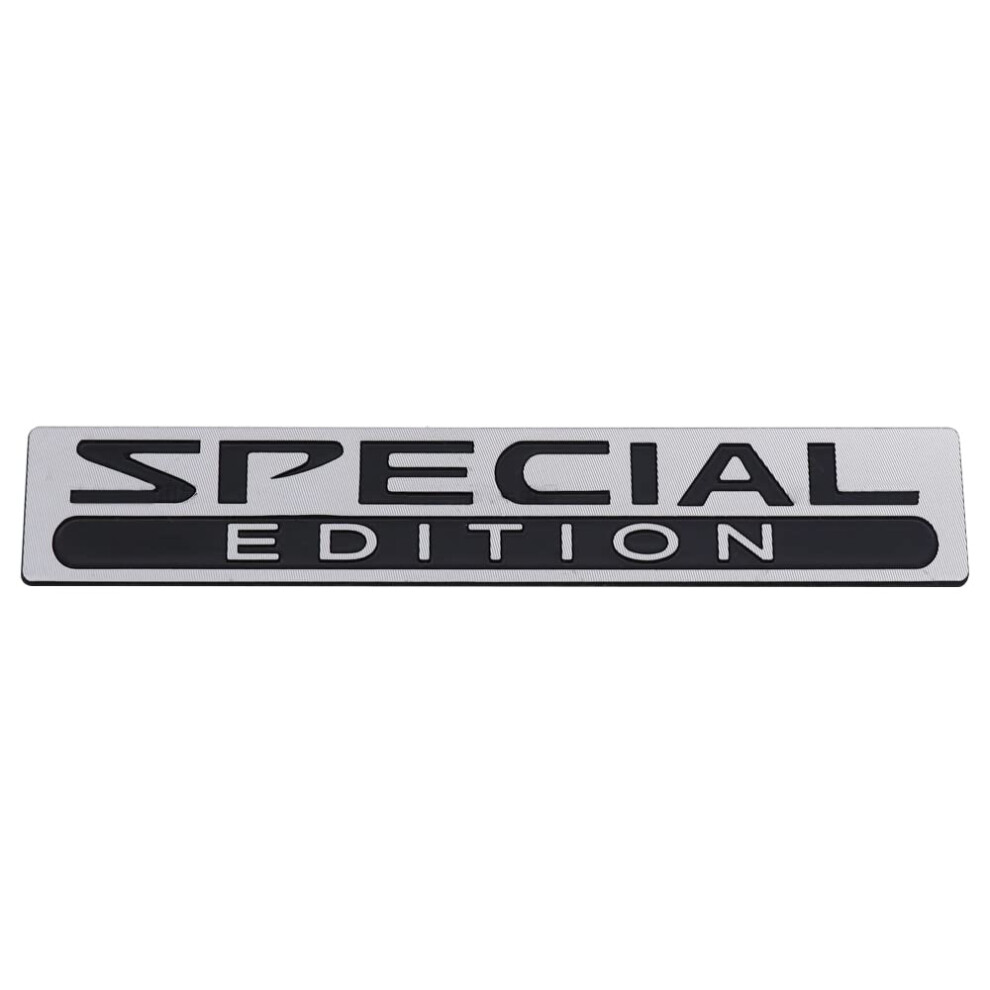 Chrome Car Emblem Special Edition Badge For Trunk And Fender 3.9' Luxury Peel And Stick Black 9382693351234