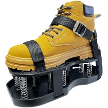 Lawn Aerator Shoes with Adjustable Straps, Sharp 13Spike Design for Garden Lawn Care, Black Pair