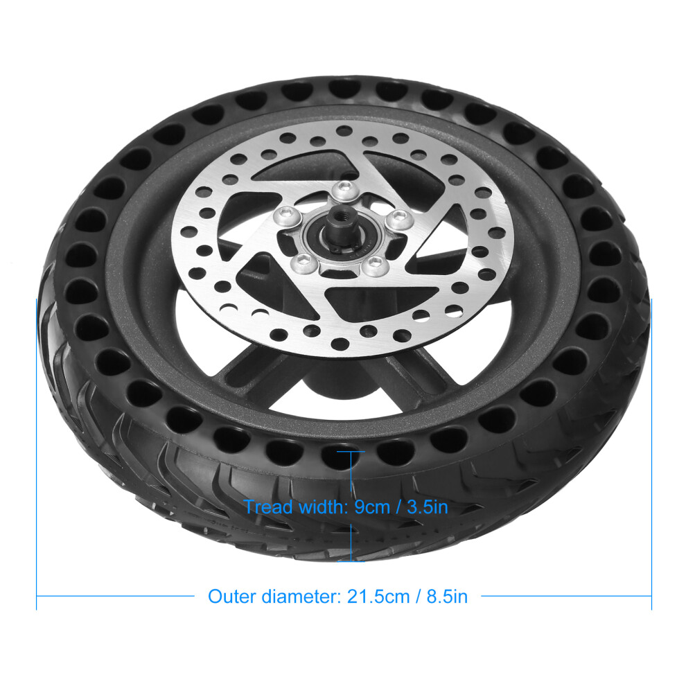Electric Scooter Solid Wheel 8.5" Rear Tire Fit Xiaomi M365 4921376011468