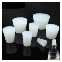 Silicone Rubber Plug Temp Resistant Leakproof Seal Conical Stopper for Brewing Wine 2pcs