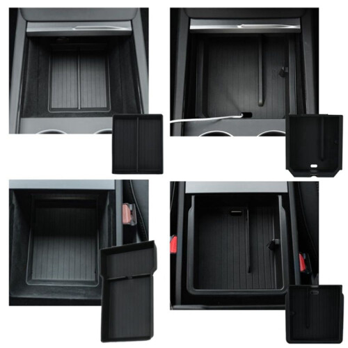 Center Console Organizer Lower Bottom Storage Tray Armrest Storage Box for  Model 3 Highland 2024 Accessories 1