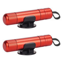 2 Pezzi Rompi-Finestrino per Auto Hammerdex, Rompi-Vetro per Auto Safehammer, per Emergenza Rosso