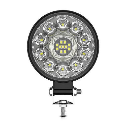 Luz de Trabalho LED para Carro Holofote LED Redondo de 3 Polegadas Luz Auxiliar de Modificação Offroad para Caminhão Trator ATV UTV
