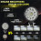 Luz de Trabalho LED para Carro Holofote LED Redondo de 3 Polegadas Luz Auxiliar de Modificação Offroad para Caminhão Trator ATV UTV 3