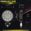 Luz de Trabalho LED para Carro Holofote LED Redondo de 3 Polegadas Luz Auxiliar de Modificação Offroad para Caminhão Trator ATV UTV 2
