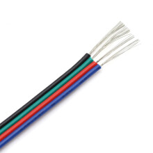 RGB LED Strip Light Cable 10m 4 Pin Extension Wire 18AWG Conductivity Low Resistance