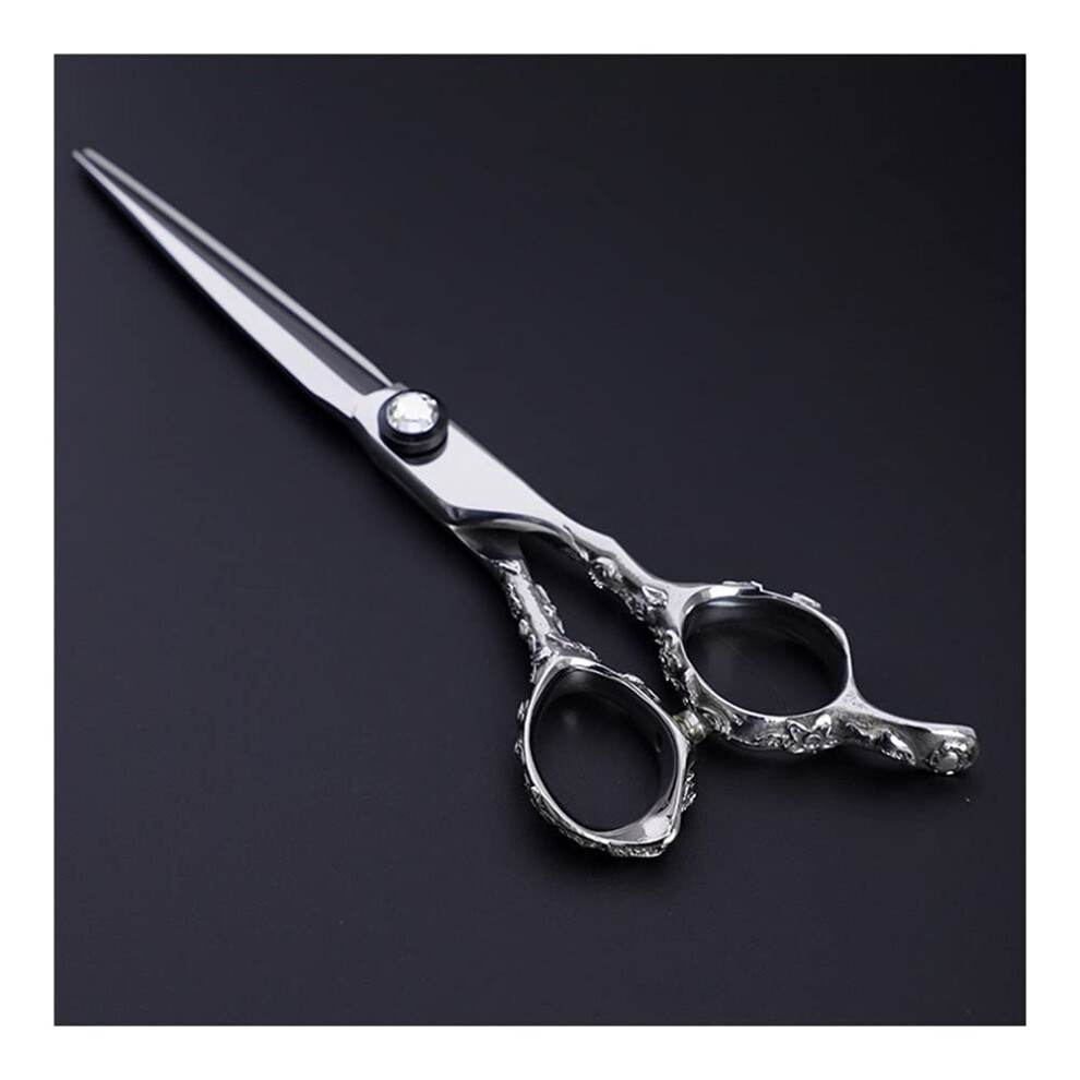 6 Inch Stainless Steel Hair Cutting Scissors with Plum Blossom Handle, Professional Hairdressing Shears