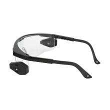 Anti-Schlag-Nebel-Sicherheitsbrille mit LED-Licht, Schwarz, Polycarbonat
